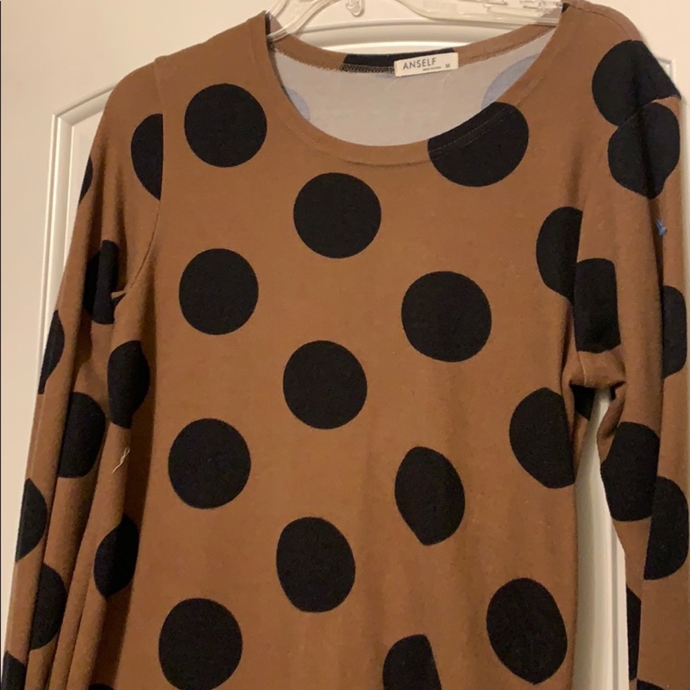 Polka Dot Tunic Sweater